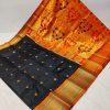 big border kadiyal paithani black orange