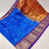 big border kadiyal paithani blue