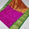 big border kadiyal paithani purple green