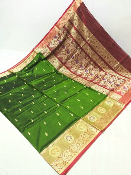 Buy Online Peshwai Paithani Pure Silk Saree (Yeola Paithani) - Salemora