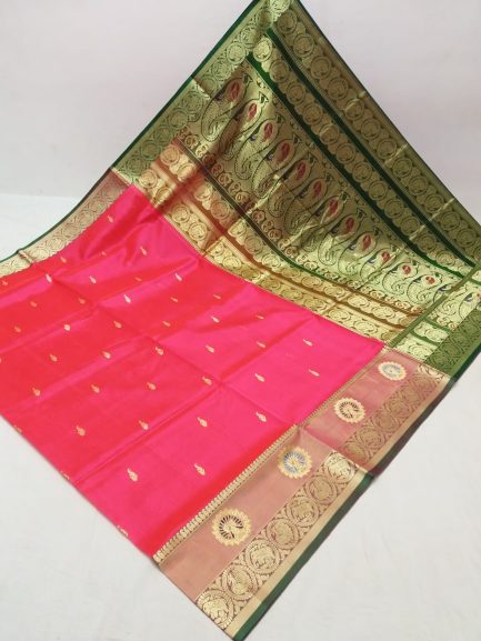 big border peshwai pink green