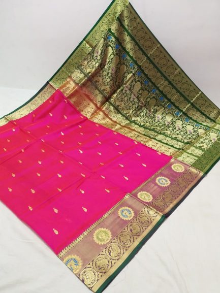 big border peshwai pink green