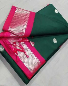 Dollar Sico Silk Paithani Green and Pink