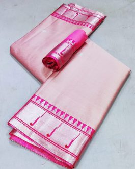 Muniya Silk Paithani Pink