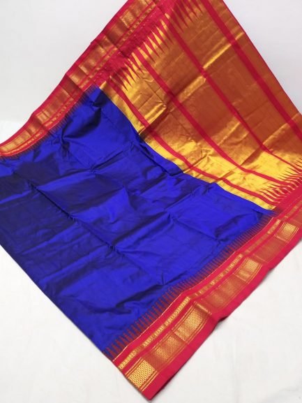 pure silk erkal blue red