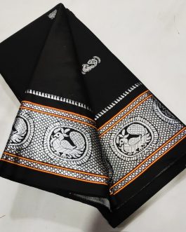 Muniya Sico Silk Paithani Black and Gray