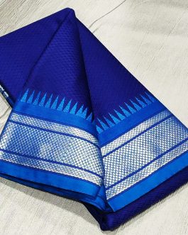 Katki Khan Saree Blue