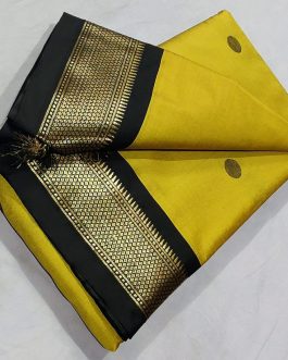 Dollar Sico Silk Paithani Musterd Yellow and Black