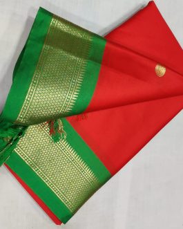 Dollar Sico Silk Paithani Red and Green