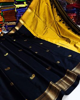 paithani border sico black yellow