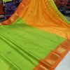 paithani border sico parrot orange