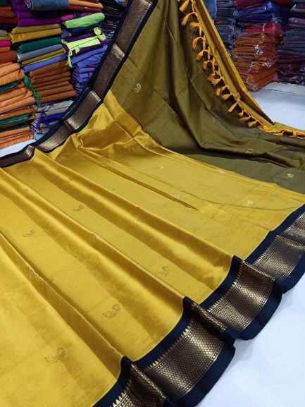 paithani border sico yellow black