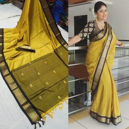 paithani border sico yellow black