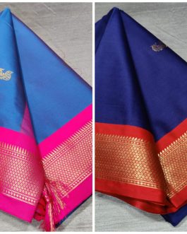 Combo Of Paithani Border Sico Blue and Navy Blue