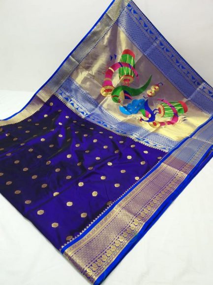 Star Mahalsa Paithani Blue